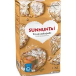 Sunnuntai Jauhot^Täysjyväohrajauho 1 Kg
