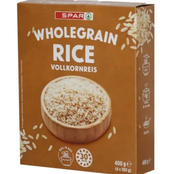 Spar Riisit^Täysjyväriisi 4 X 100 G Keitinpussissa