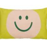 Mica Decorations Sisustustyynyt Ja Huovat-Tyyny 55 X 35 Cm Smiley Vihreä