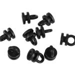 Kotikulta Verhot Ja Verhotarvikkeet-U-pyöröliuku 20 Kpl Musta