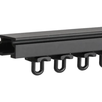 Kotikulta Verhot Ja Verhotarvikkeet-U-verhokisko 250 Cm Musta