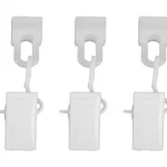 Kotikulta Verhot Ja Verhotarvikkeet-U-verhokiskon Liuku 20 Kpl Nipistimellä Valkoinen