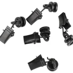 Kotikulta Verhot Ja Verhotarvikkeet-U-verhokiskon Pyöröliuku 20 Kpl Nipistimellä Musta