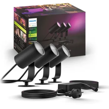 Philips Hue Ulkovalaisimet-Ulkokohdevalaisin Lily 3x8W 24V, Musta