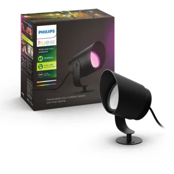 Philips Hue Ulkovalaisimet-Ulkokohdevalaisin Lily XL 15W, Musta