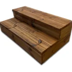 Patio Terassit Pihan Rakennusmateriaalit-Ulkoporras 100 Cm 2 Askelmaa