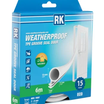 Rk Teipit-Uratiiviste Ovi TPE Valkoinen 10 Mm 6 M