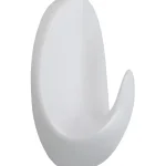 Pisla Ripustus-Vaatekoukku 3 Kpl, Valkoinen, Tarrakiinnitys