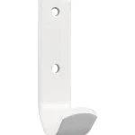 Pisla Ripustus^Vaatekoukku Alumiinia, Valkoinen, 4 Kpl