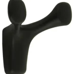 Pisla Ripustus-Vaatekoukku Nature 2S Zn/musta