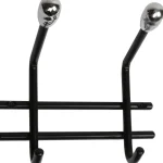 Pisla Ripustus-Vaatenaulakko 2 Koukkua, Musta Teräs/kromi