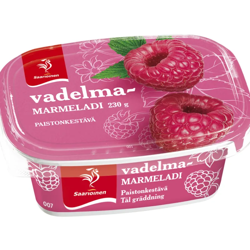 vadelmamarmeladi-saarioinen-23-BKyFplyw-0.webp Saarioinen Hillot, Marmeladit Ja Kiisselit^Vadelmamarmeladi 230 G