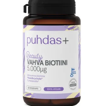Puhdas+ Terveysravinteet Ja -valmisteet^Vahva Biotiini 5.000 u00b5g Beauty 60 Kpl