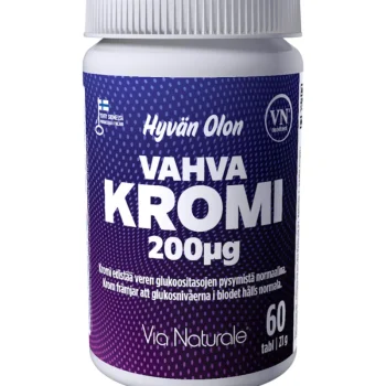 Via Naturale Terveysravinteet Ja -valmisteet-Vahva Kromi 60 Kpl