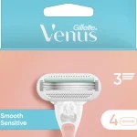 Venus Ihokarvanpoistovälineet Ja Tarvikkeet-Vaihtoterä 4 Kpl Smooth Sensitive