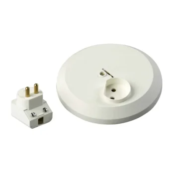 Abb Sähköasennustarvikkeet-Valaisinpistorasia AKK2P Tavallinen