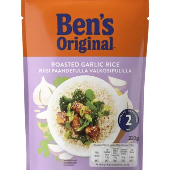 Ben's Original Riisit^Valmisriisi 220 G Paahdettu Valkosipuli