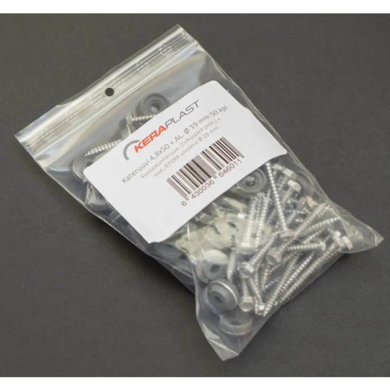 valokateruuvi-keraplast-rusper-cVQEJvoW-0.webp Keraplast Pihan Rakennusmateriaalit-Valokateruuvi Ruspert 4,8 X 50 + 19 Mm Aluslevy, 50 Kpl