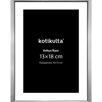 Kotikulta Sisustustaulut Ja -kehykset-Valokuvakehys 13 X 18 Cm Alumiinia Hopea