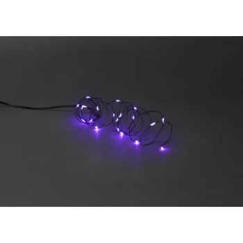 Sesonkikoristeet-Valolanka 20 LED Or/viol