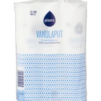 Pisara Hyvinvointi- Ja Terveydenhoitotarvikkeet^Vanulappu 3 X 100 Kpl