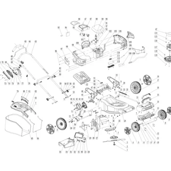 Brücke Ruohonleikkurit-Varaosa 80202005-01 Front Axle Assembly LMC40 1 Kpl