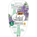 Bic Ihokarvanpoistovälineet Ja Tarvikkeet^Varsiterä 3 Kpl Soleil Escape 3 Lavender & Eucalyptus