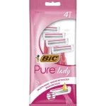 Bic Ihokarvanpoistovälineet Ja Tarvikkeet^Varsiterä Pure 3 Lady Pink 4 Kpl