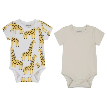 Peuhu Vauvojen Vaatteet-Vauvan Bodyt 2 Kpl/pkt Moon Set Beige