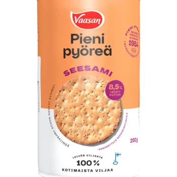 Vaasan Näkkileivät Ja Hapankorput^Vehnänäkkileipä 250 G Pieni Pyöreä Seesami