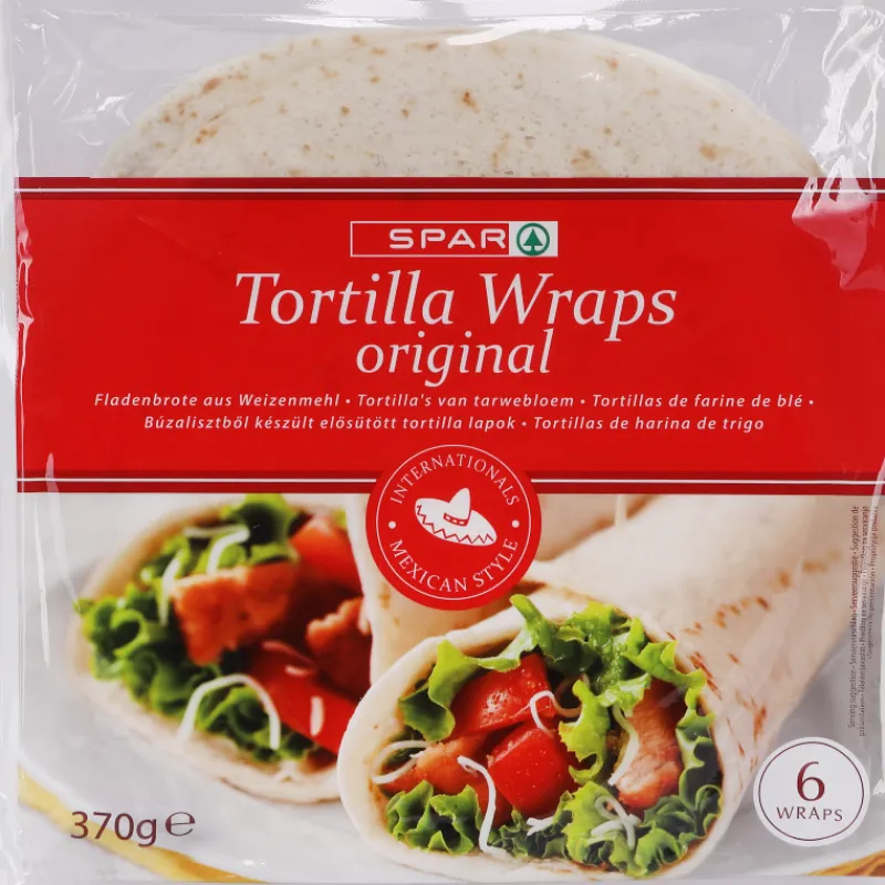 vehntortilla-spar-6-kpl-370-g-XMtZKZck-0.webp Spar Tortillat Ja Tacokuoret^Vehnätortilla 6 Kpl 370 G Tortilla Wraps Large