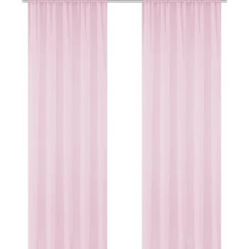 Kotikulta Verhot Ja Verhotarvikkeet-Verho 2 Kpl 135 X 220 Cm Tuuli Vaaleanpunainen