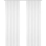 Kotikulta Verhot Ja Verhotarvikkeet-Verho 2 Kpl 135 X 220 Cm Tuuli Valkoinen