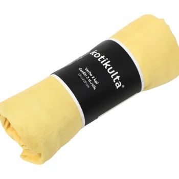 Kotikulta Verhot Ja Verhotarvikkeet-Verho 2 Kpl 135 X 220 Cm Tuuli Keltainen