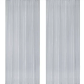 Kotikulta Verhot Ja Verhotarvikkeet-Verho Saara 140 X 240 Cm 2 Kpl Vaaleanharmaa
