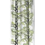 Vallila Verhot Ja Verhotarvikkeet-Verho 140 X 250 Cmu00a0Rauduskoivu Breeze Vihreä