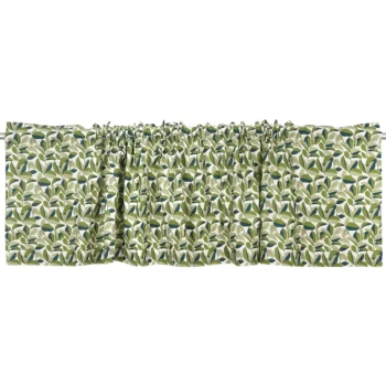 Kotikulta Verhot Ja Verhotarvikkeet-Verhokappa 50 X 220 Cm Vihreät Lehdet