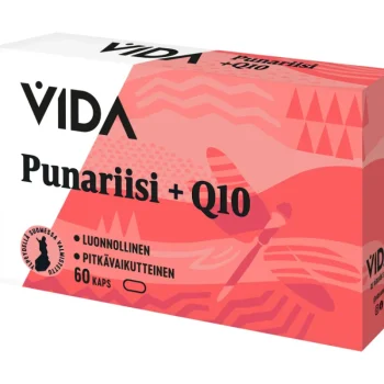 Vida Terveysravinteet Ja -valmisteet^Punariisi + Q10 60 Kaps 37g