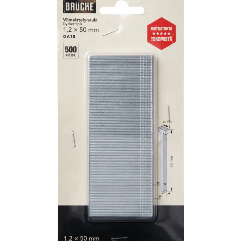 viimeistelynaula-12-x-50-mm-JcYUeMlt-0.webp Brücke Paineilmatyökalut Ja -tarvikkeet-Viimeistelynaula 1,2 X 50 Mm