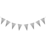 Let's Party Juhlakoristeet-Viirinauha 3 M Glitter Hopea