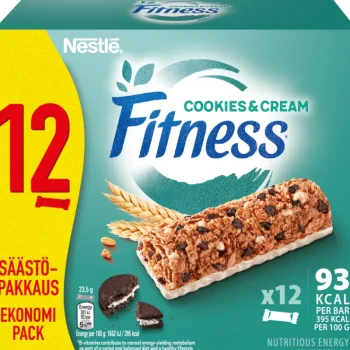 Fitness Keksit^Viljapatukka 12 X 23,5 G Cookies & Cream
