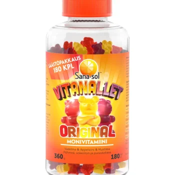 Sana Sol Terveysravinteet Ja -valmisteet^Vitanallet Monivitamiini Sana-sol 180 Kpl 360 G Original