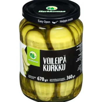 Herkkumaa Säilykkeet^Voileipäkurkku 670 / 360 G