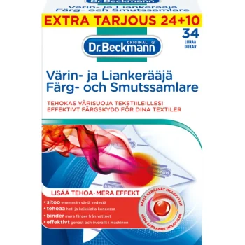Dr Beckmann Pyykinpesu- Ja Huuhteluaineet^Värin- Ja Liankerääjäliina Dr. Beckmann 24+10 Kpl