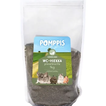 Pomppis Jyrsijät^WC-hiekka 1 Kg Pieneläimille
