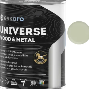 Eskaro Maalit-Yleismaali Universe Wood & Metal 0,9 L Vaalean Vihreä