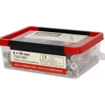 Brücke Naulat Ja Ruuvit-Yleisruuvi 6 X 90 Mm, Rst, Uppokanta, 100 Kpl