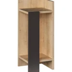 Chic Home Pienkalusteet-Yöpöytä 25 X 27 X 60 Cm Eero R Vaaleanruskea/musta